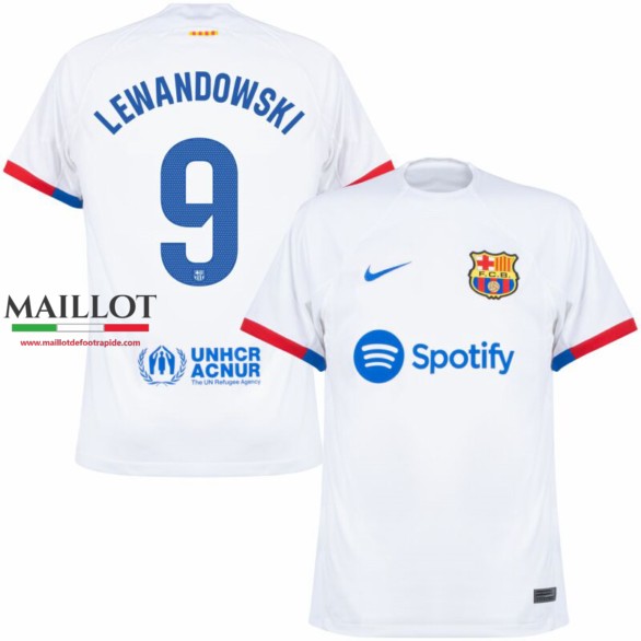 maillot barcelone Lewandowski Exterieur 2023/2024