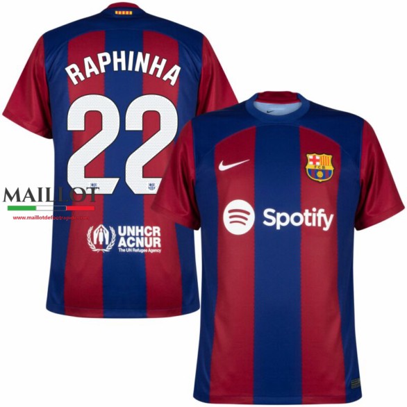 maillot barcelone Raphina domicile 2023/2024