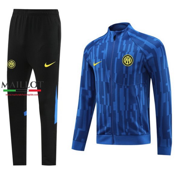 Ensemble survetement Inter Milan 2023/2024 noir bleu