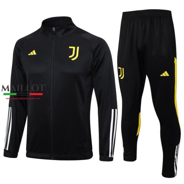 Ensemble survetement Juventus 2023/2024 noir blanc jaune