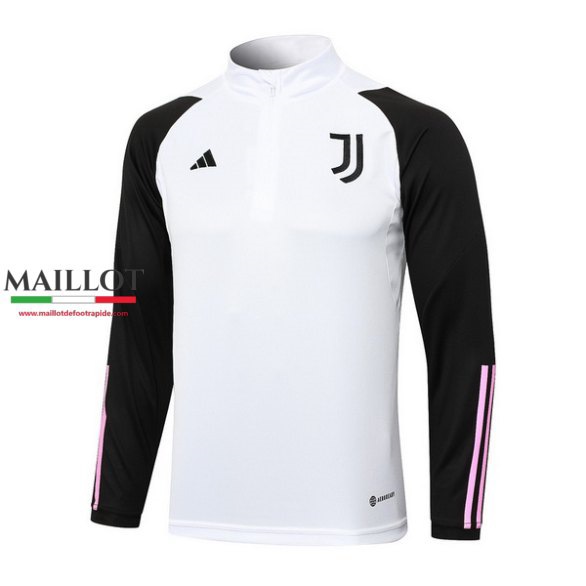 survetement Juventus 2023/2024 blanc noir rose